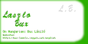 laszlo bux business card